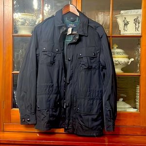 Polo Ralph Lauren Field Jacket Four Pocket Navy Blue NWT Production Sample $295